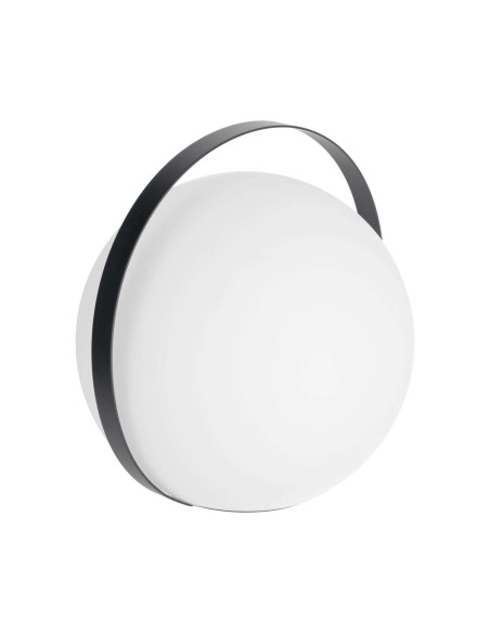 Lámpara de sobremesa Dinesh con asa acero negro - Kave Home