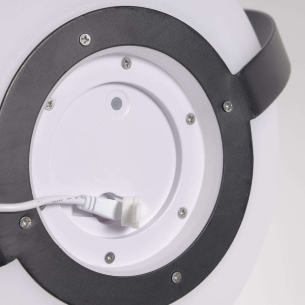 Lámpara de sobremesa Dinesh con asa acero negro - Kave Home