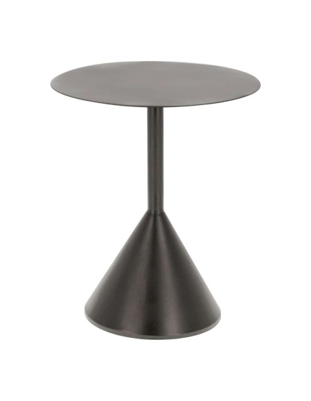 Mesa auxiliar Yinan Ø 48 cm negro - Kave Home; Vackart. CC5158R01