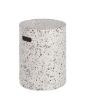 Reposapiés exterior Jenell terrazo blanco Ø 35 cm - Kave Home