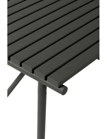 Mesa VILLA 90x90 cm de Comedor, Metal Negro - Hübsch. Vackart