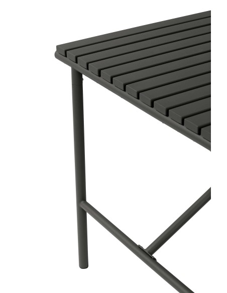 Mesa VILLA 90x90 cm de Comedor, Metal Negro - Hübsch. Vackart