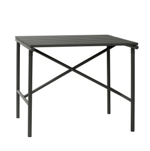 Mesa JAKKE 90x90 cm de Comedor, Metal Negro - Hübsch. Las exclusivas mesas de diseño escandinavo de Hübsch en Vackart, tu tienda de diseño online.