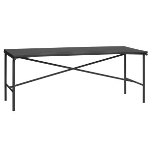 Mesa VILLA 191x92 cm de Comedor, Metal Negro - Hübsch. Las exclusivas mesas de diseño escandinavo de Hübsch en Vackart, tu tienda de diseño online.