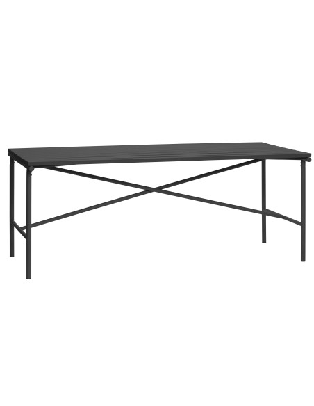 Mesa JAKKE 191x92 cm de Comedor, Metal Negro - Hübsch. Vackart