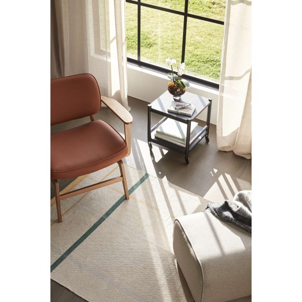 Sillón HAZE, Roble Natural / Poliéster Marrón - Hübsch. Vackart Sillón HAZE, Roble Natural / Poliéster Marrón - Hübsch. Vackart