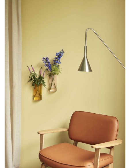 Sillón HAZE, Roble Natural / Poliéster Marrón - Hübsch. Vackart