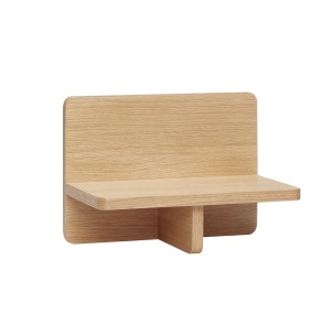 Estantería de Pared LESS 35x25 cm, Madera Natural - Hübsch. Los exclusivos muebles de diseño escandinavo de Hübsch en Vackart, tu tienda de diseño online.