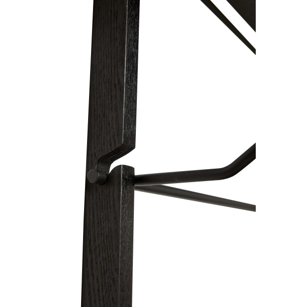 Estantería de Pared NORM 80x180 cm, Madera / Metal Negro - Hübsch. Vackart