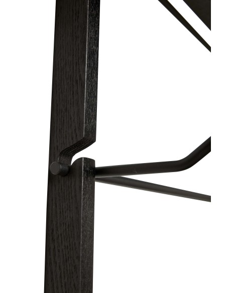 Estantería de Pared NORM 80x180 cm, Madera / Metal Negro - Hübsch. Vackart