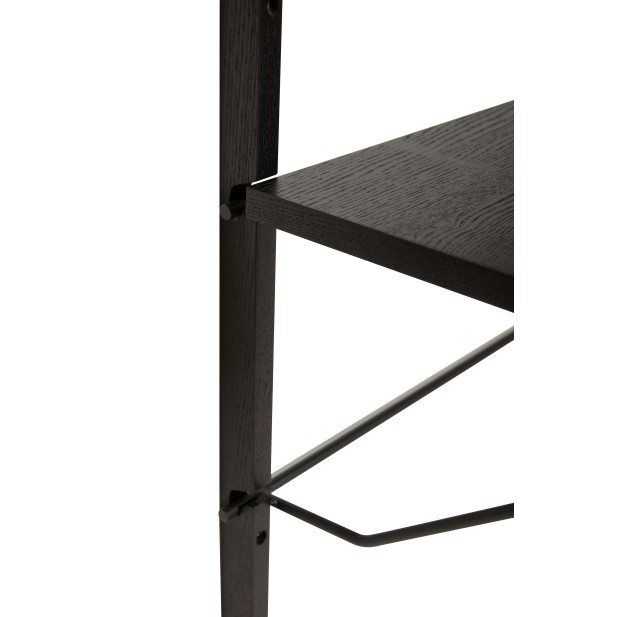 Estantería de Pared NORM 80x180 cm, Madera / Metal Negro - Hübsch. Vackart