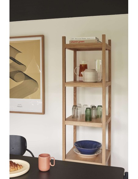 Estantería MASON 150 cm Alto, Roble Natural - Hübsch. Vackart