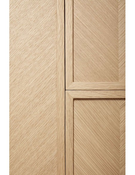 Armario HERRINGBONE Alto 180 cm, Roble Natural - Hübsch. Vackart