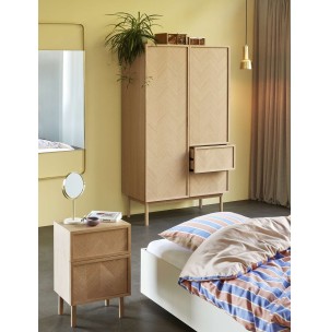 Armario HERRINGBONE Alto 180 cm, Roble Natural - Hübsch. Vackart 2