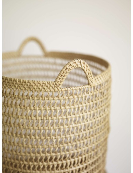 Set 2 Cestas WEAVE, Ratán Natural - Hübsch. Vackart