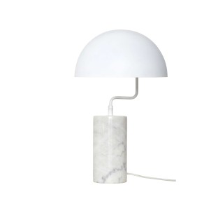 Lámpara de Sobremesa GALSKAB, Mármol / Metal Blanco - Hübsch. Vackart ilumina tus espacios con las exclusivas lámparas de diseño escandinavo de Hübsch.
