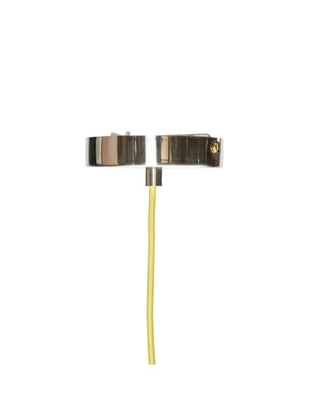 Lámpara de Techo YAMA, Metal Niquel / Amarillo - Hübsch. Vackart