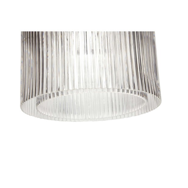 Lámpara de Techo RIPPLE Ø41 cm, Cristal / Metal Niquel - Hübsch