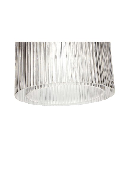 Lámpara de Techo RIPPLE Ø41 cm, Cristal / Metal Niquel - Hübsch