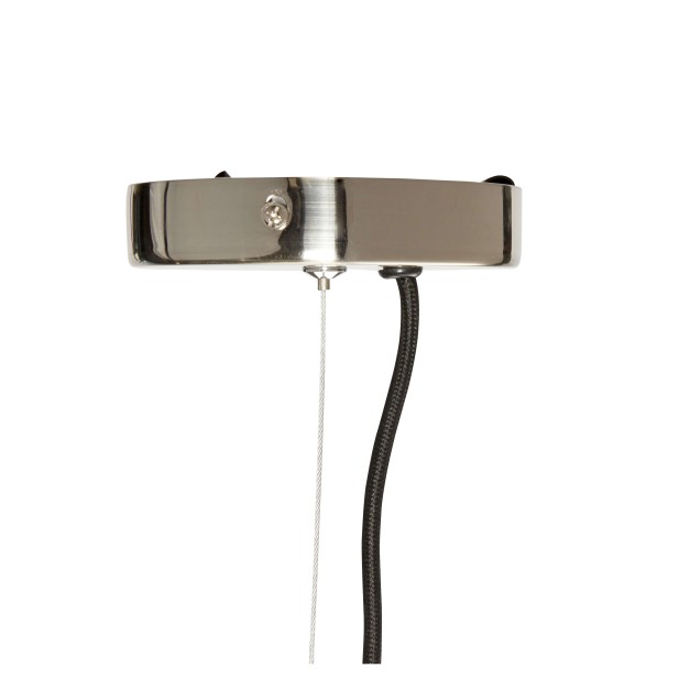 Lámpara de Techo RIPPLE Ø41 cm, Cristal / Metal Niquel - Hübsch