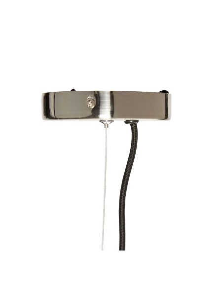 Lámpara de Techo RIPPLE Ø41 cm, Cristal / Metal Niquel - Hübsch