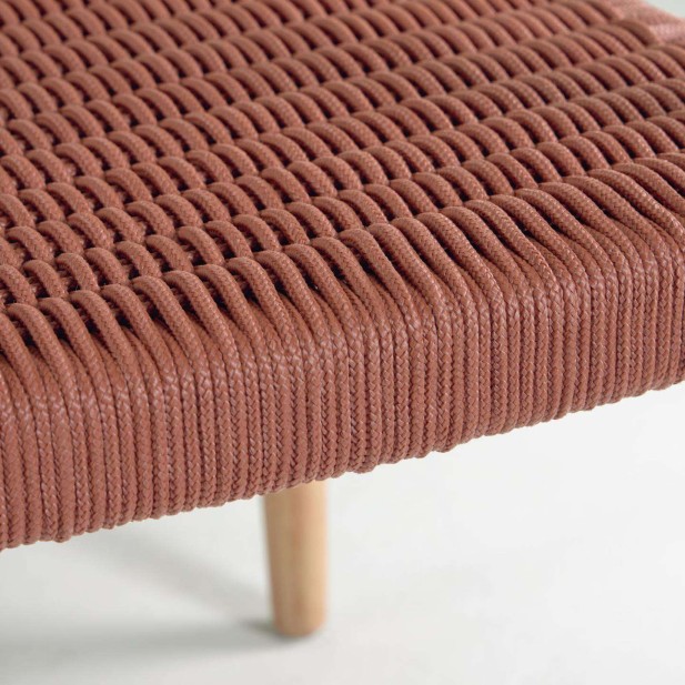 Silla NINA Acacia/cuerda terracota - Kave Home, Vackart. CC0555J86 