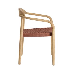 Silla NINA Acacia/cuerda terracota - Kave Home, Vackart. CC0555J86  2
