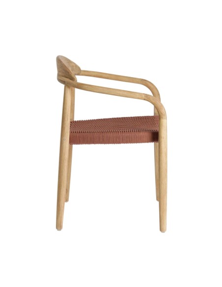 Silla NINA Acacia/cuerda terracota - Kave Home, Vackart. CC0555J86 