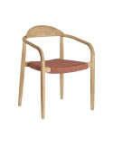 Silla NINA, Acacia Natural / Cuerda Terracota - Kave Home