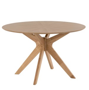Mesa de comedor NORDAK, roble, mesa de diseño