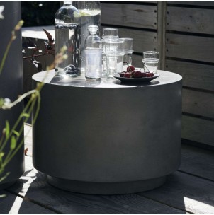 Mesa Auxiliar OUT 35 cm Alto, Hormigón Gris. Vackart 2