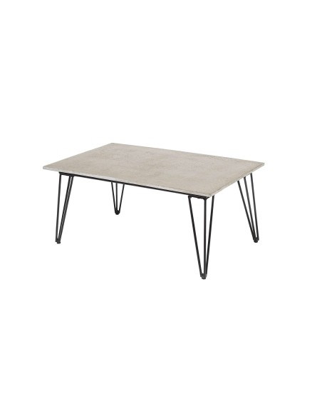 Mesa de Centro MUNDO, Metal / Cemento Gris - Bloomingville. Vackart