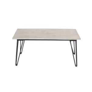 Mesa de Centro MUNDO, Metal / Cemento Gris - Bloomingville. Las exclusivas mesas de diseño nórdico de Bloomingville en Vackart, tu tienda de diseño online.