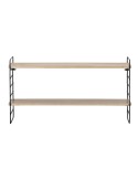 Estantería de Pared NORTH, Metal Negro / MDF Natural - Bloomingville