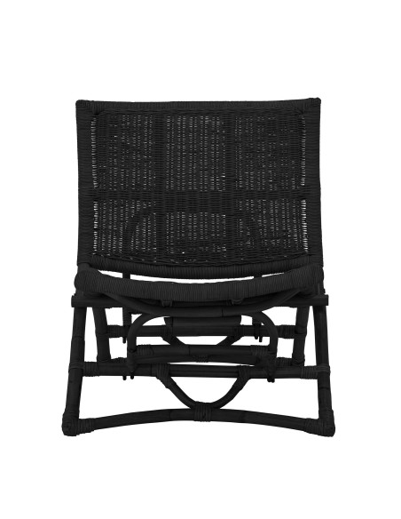 Sillón Plegable BAZ, Ratán Negro - Bloomingville. Vackart