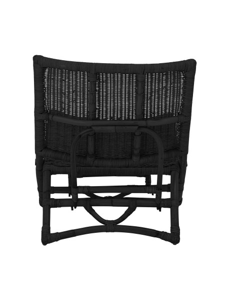 Sillón Plegable BAZ, Ratán Negro - Bloomingville. Vackart