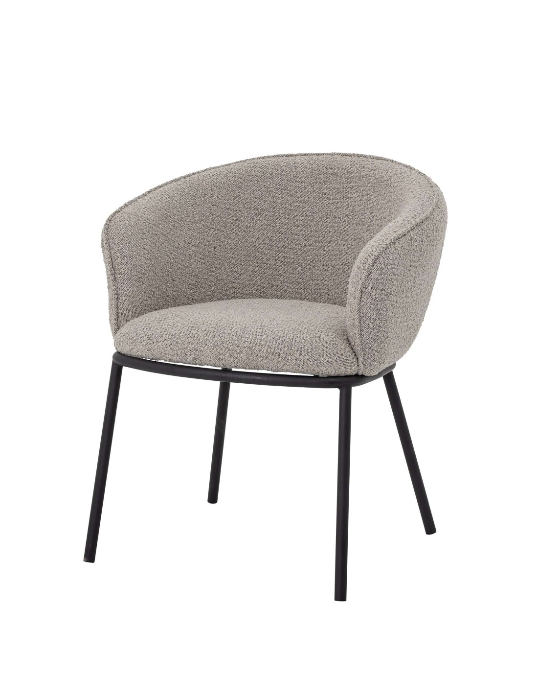 Silla con Brazos CORTONE, Textil Gris / Metal - Bloomingville. Vackart