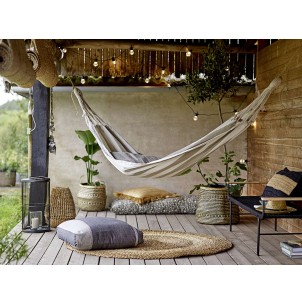 Banco MUNDO, Metal Negro / Cuerda Poliéster - Bloomingville. Vackart 2