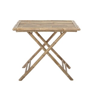 Mesa Plegable SOLE 90x90 cm de Comedor, Bambú Natural - Bloomingville. Las modernas mesas de diseño nórdico de Bloomingville, en Vackart tu tienda de diseño.