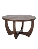 Mesa Auxiliar JASSY Ø75 cm, Mango Marrón - Bloomingville
