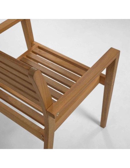 Silla de exterior Hanzel acacia - Kave Home; Vackart. CC2167M46