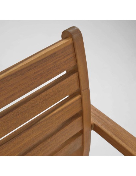 Silla de exterior Hanzel acacia - Kave Home; Vackart. CC2167M46