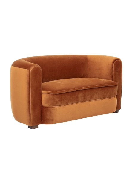 Sofá MALALA, Terciopelo Marrón - Bloomingville. Vackart