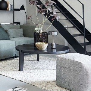 Mesa de Centro BALI Ø110 cm, Madera Negra - House Doctor. Vackart 2