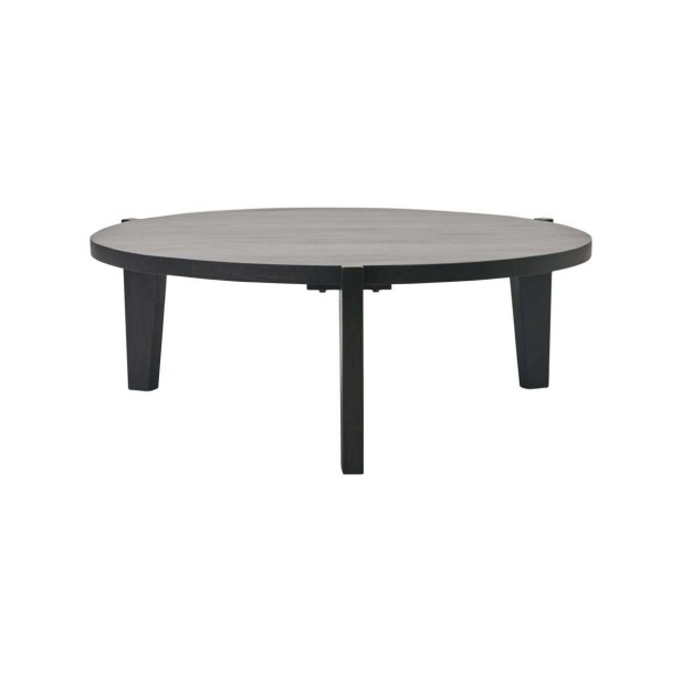 Mesa de Centro BALI Ø110 cm, Madera Negra - House Doctor. Vackart