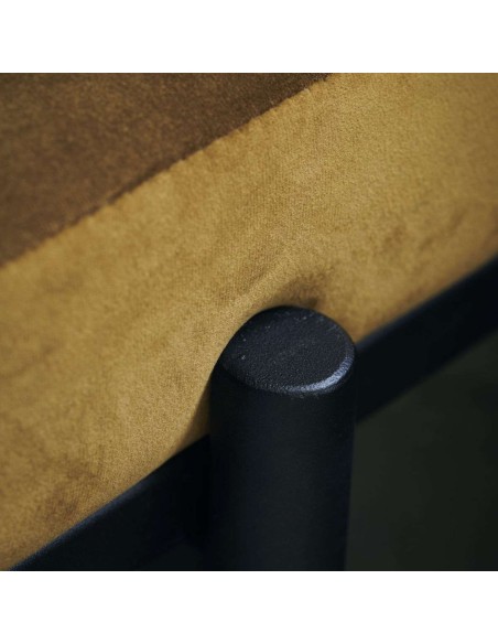 Banco LAO, Terciopelo Oliva / Metal - House Doctor. Vackart