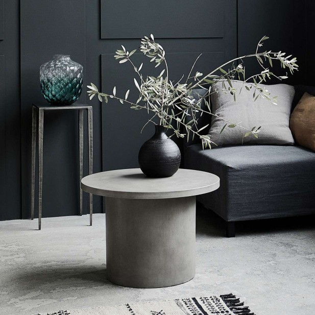 Mesa Auxiliar STONE Ø65 cm, Hormigón Gris - House Doctor. Vackart Mesa Auxiliar STONE Ø65 cm, Hormigón Gris - House Doctor. Vackart