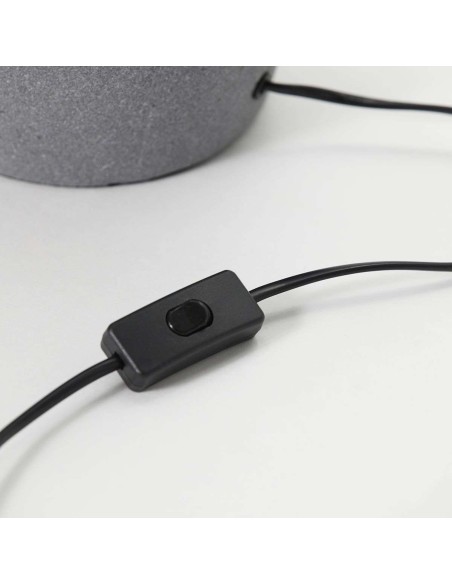 Lámpara de Sobremesa ORGA, Cemento / Textil Gris - House Doctor. Vackart