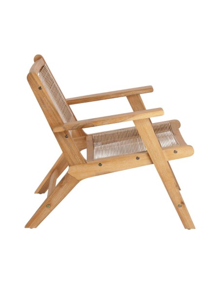 Sillón Geralda acacia/acabado natural - Kave Home; Vackart. CC2095S12