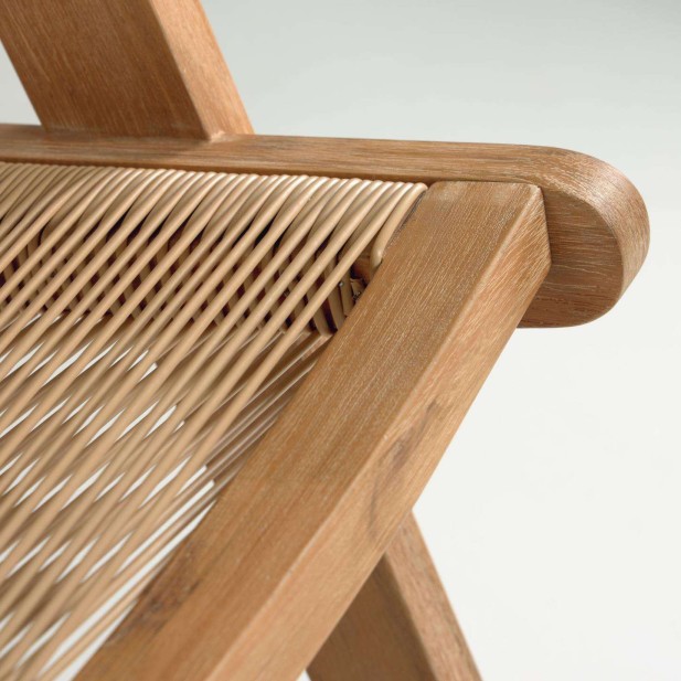 Sillón Geralda acacia/acabado natural - Kave Home; Vackart. CC2095S12